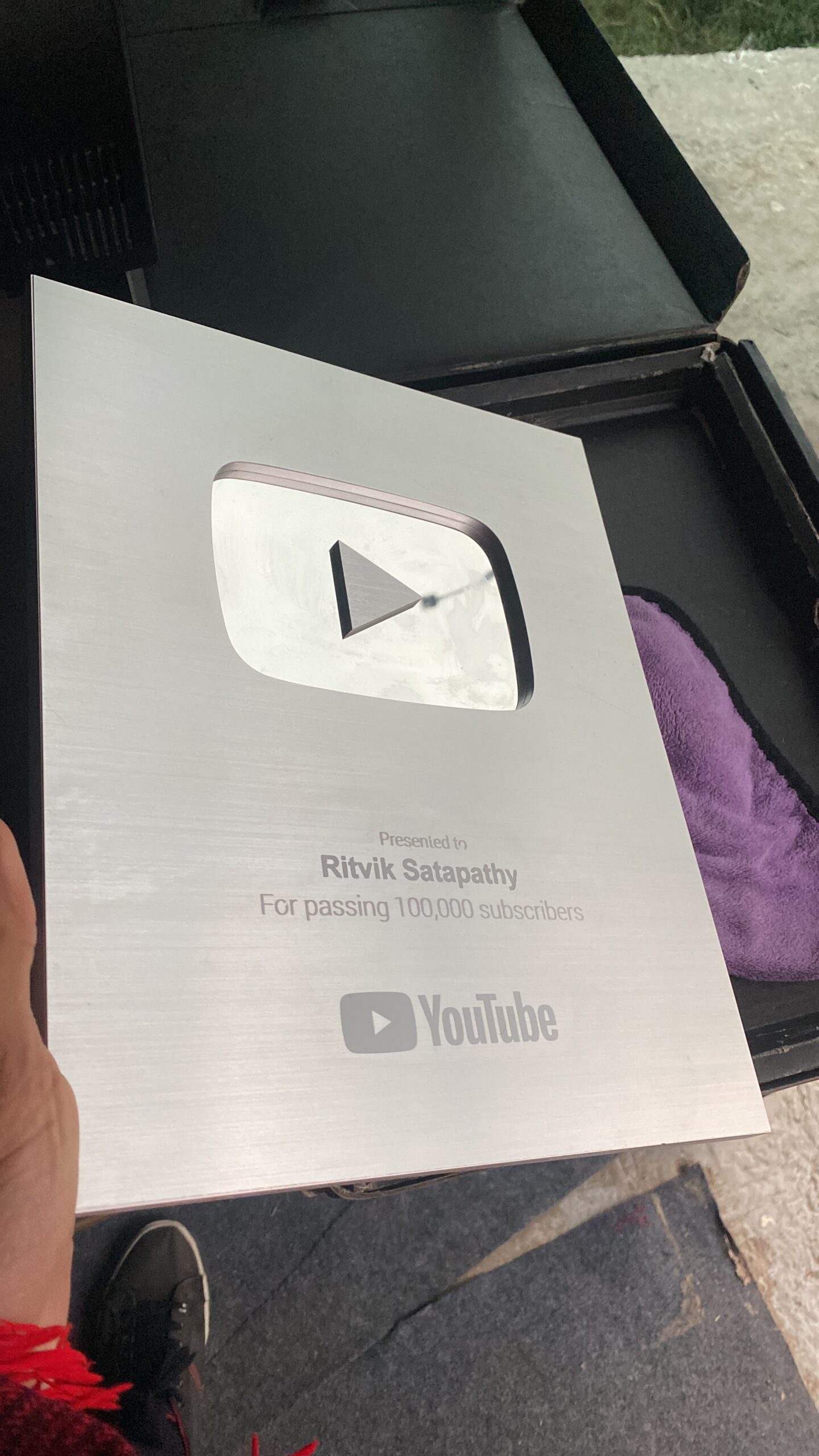 Silver Play Button