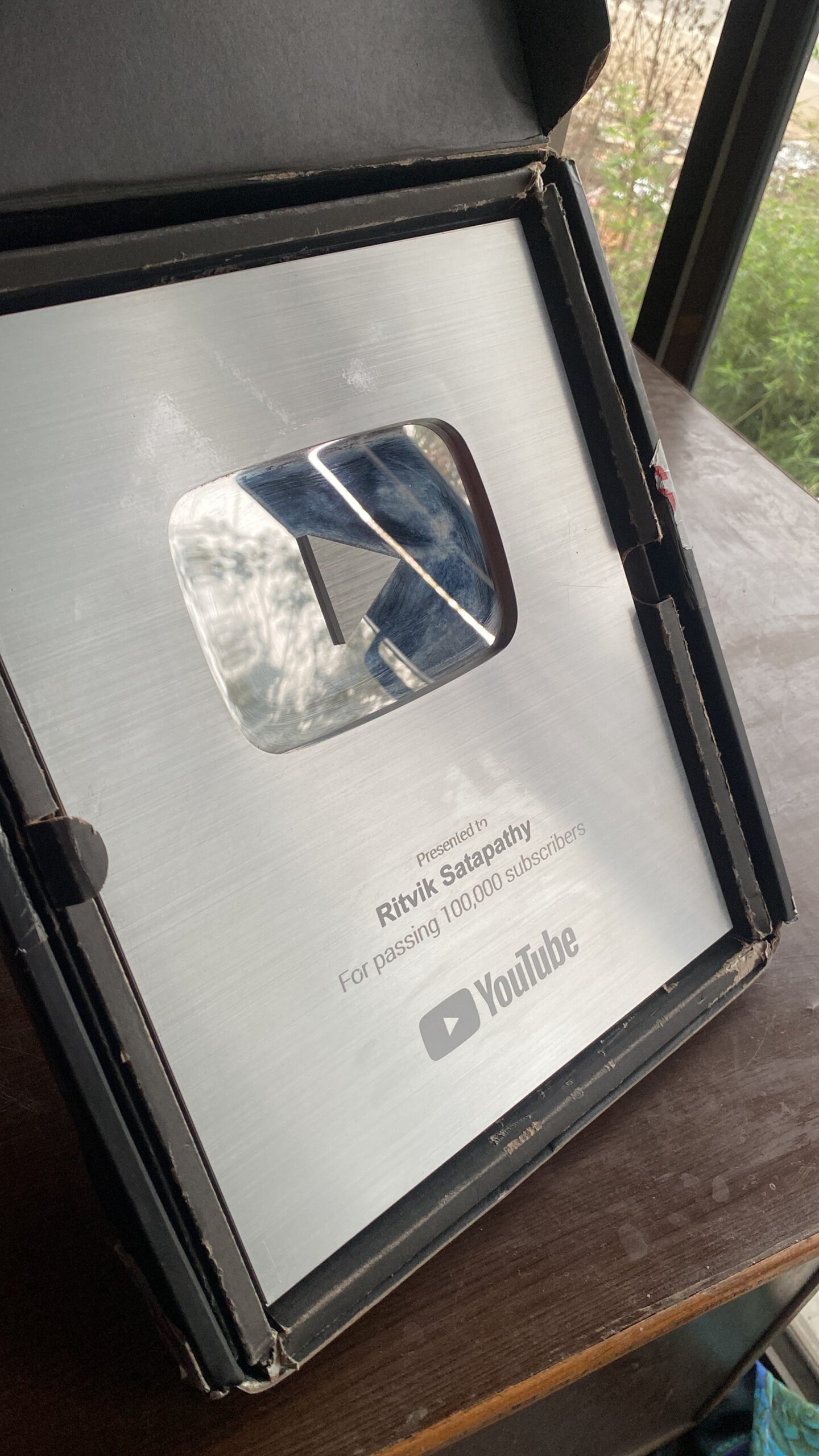 Silver Play Button