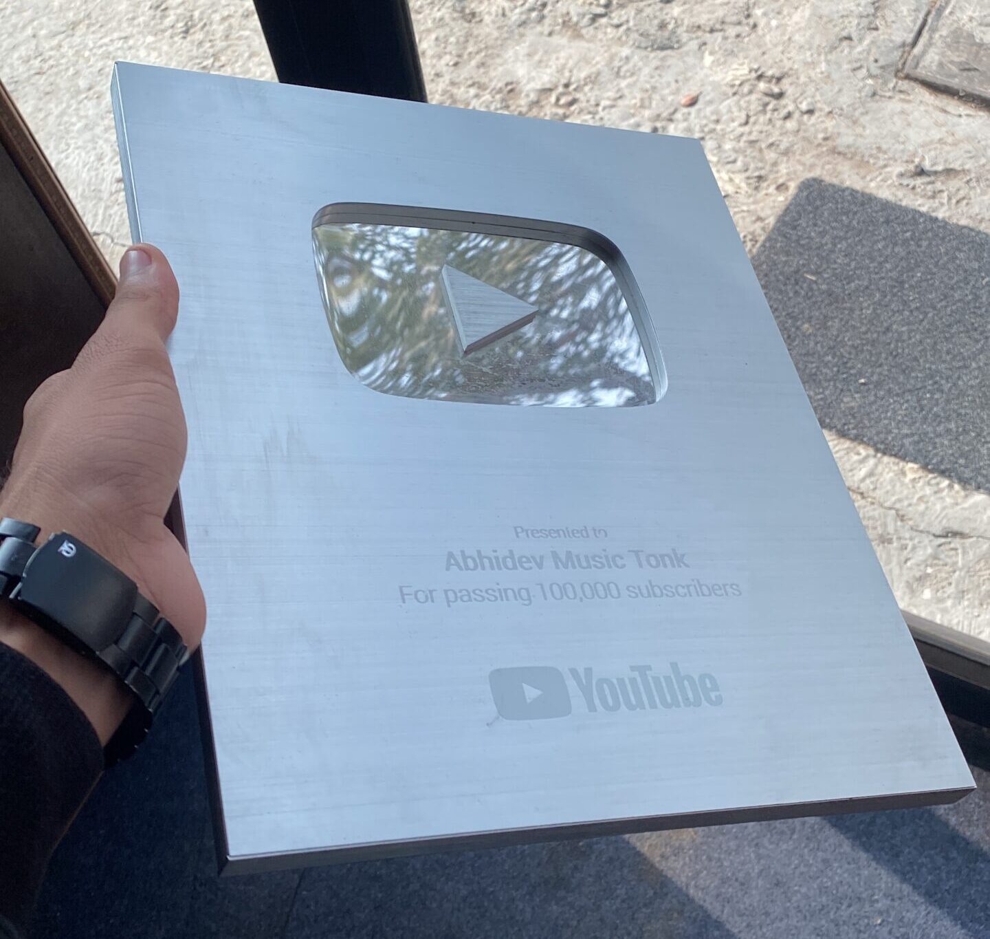 Silver Play Button