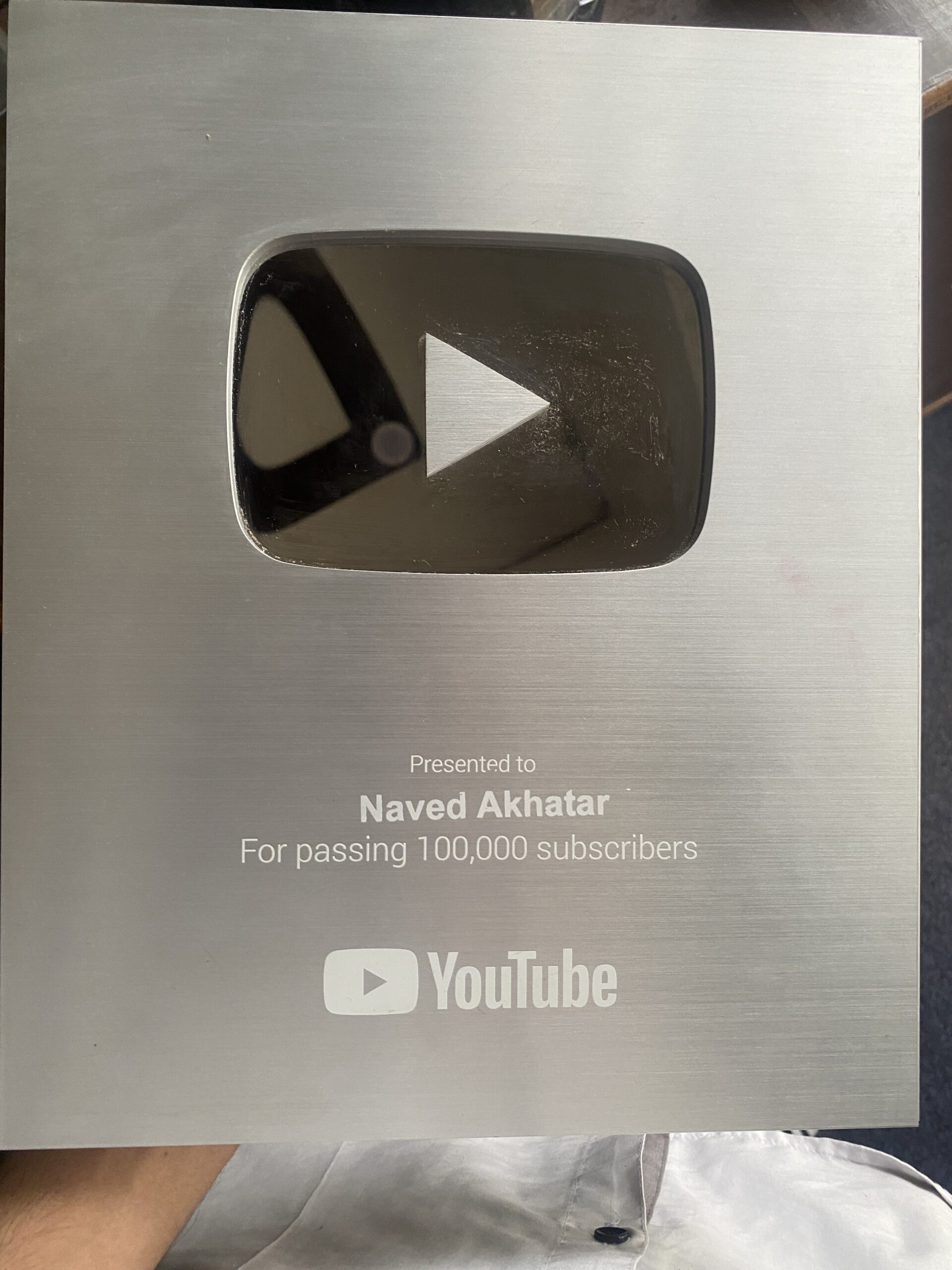 Silver Play Button