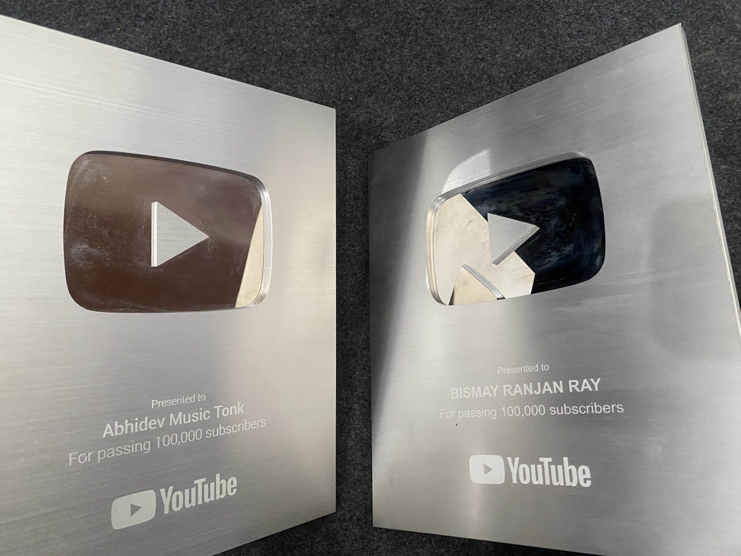 Silver Play Button