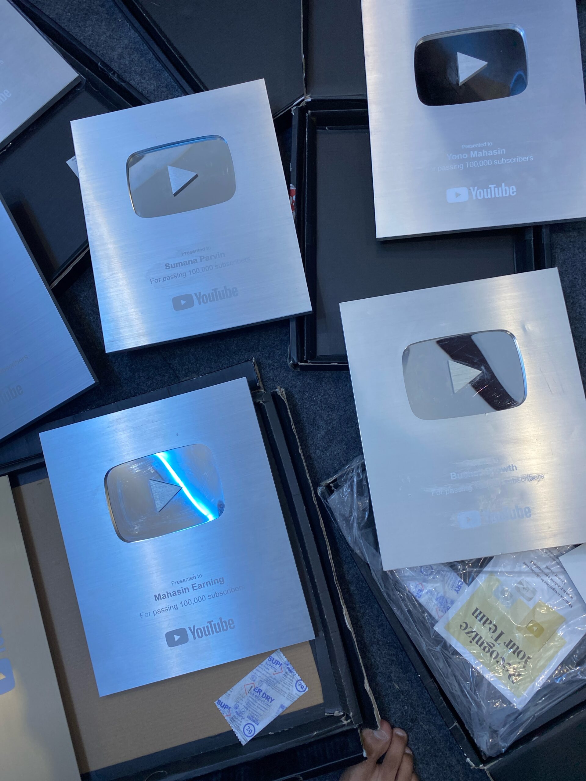 Silver Play Button